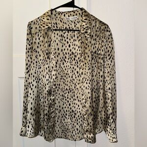 Zara Leopard print blouse